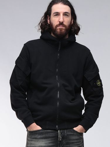 STONE ISLAND (ストーンアイランド) ジップポケット クルーネック