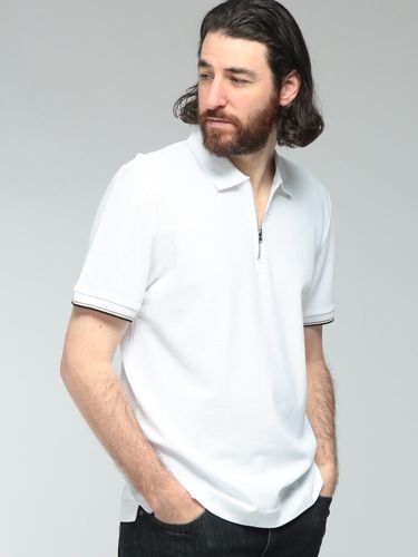 HUGO BOSS (ヒューゴボス) ストレッチ モノグラム ハーフジップ 半袖