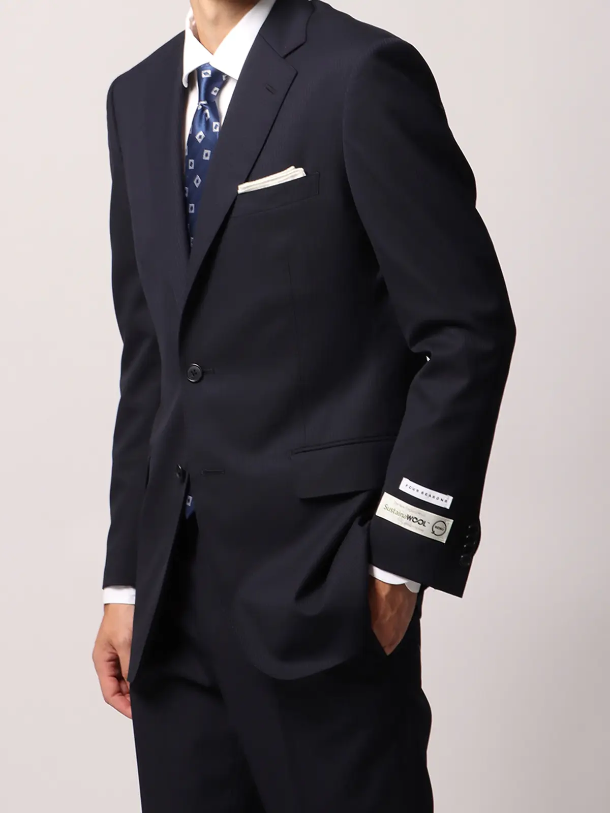 スーツ／ツーパンツ／2つボタン／シャドーストライプ／IZ01 | SUIT