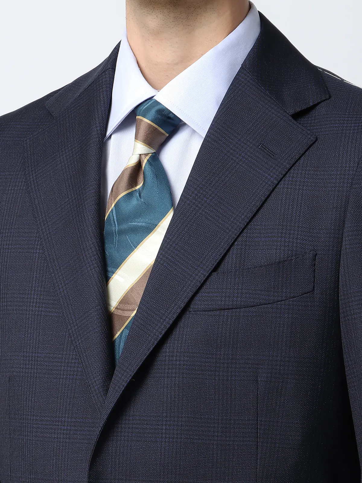 スーツ／3つボタン／CANONICO／SUPER110's／HAND MADE／グレンチェック