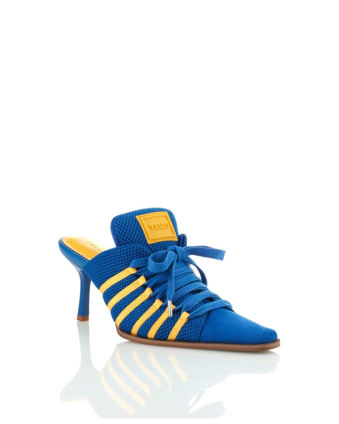 YELLO DAM SNEAKER MULES バーガンディ/イエロー YELLO DAM SNEAKER