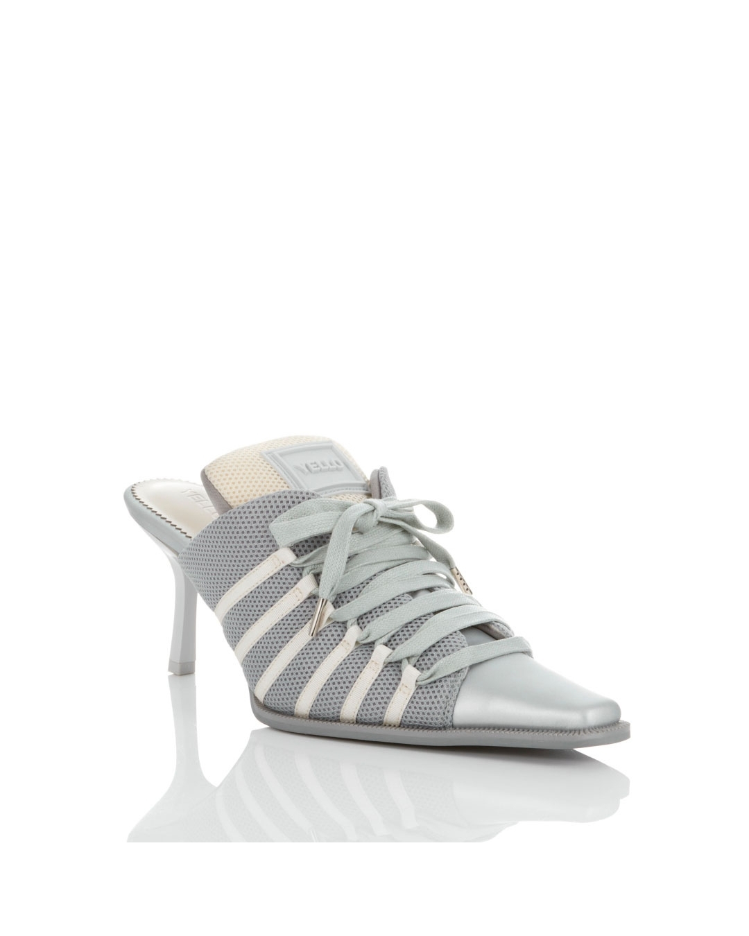 YELLO ホワイト ミュール レースアップ YELLO ホワイト レースアップ