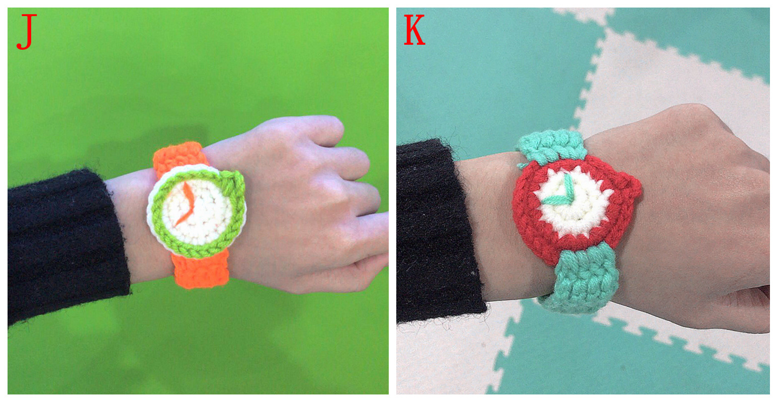 INS風 腕時計 ブレスレット おもちゃ 編み物 工芸品 時計 編み物