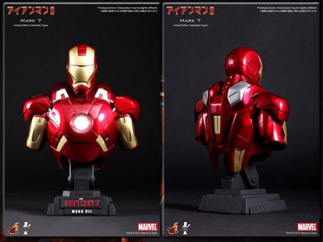 アイアンマンIRON MAN3ホットトイズバスト1/4スケールコレクティブル