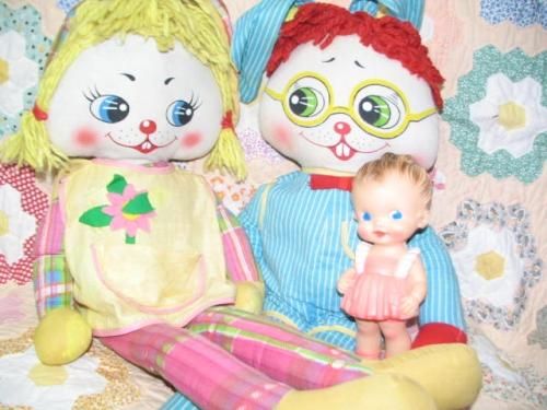 Knickerbocker 特大ラグドール バニー カップル - AMERICAN VINTAGE