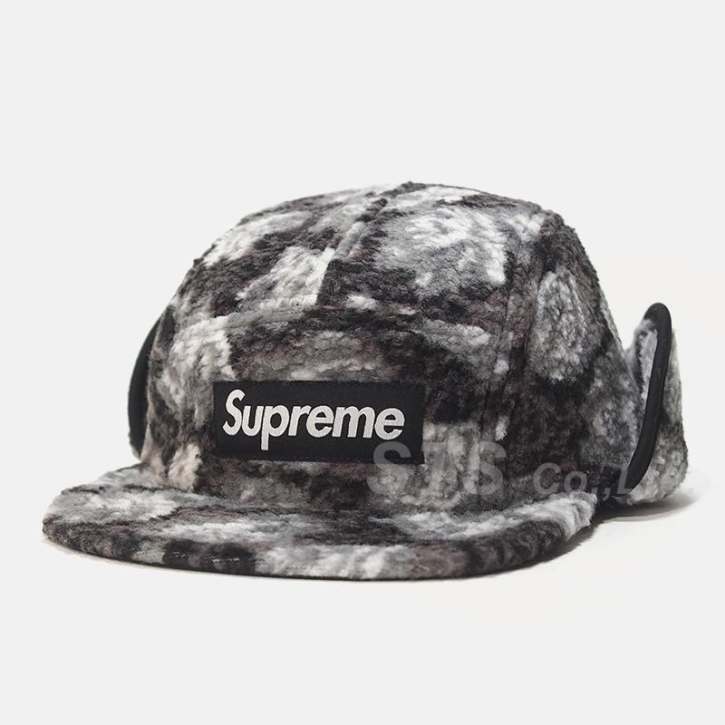 Supreme - Roses Sherpa Fleece Earflap Camp Cap - UG.SHAFT