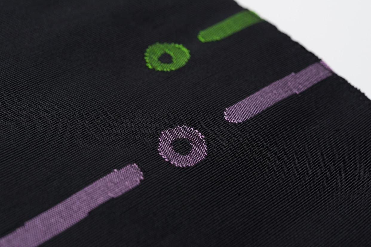 絲藝苑能州紬 上島洋山 点と線 - からん::アンティーク着物