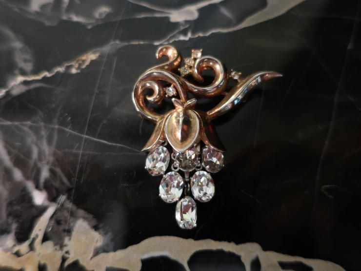 trifari アルフレッドフィリップデザインフラワーネックレス（S