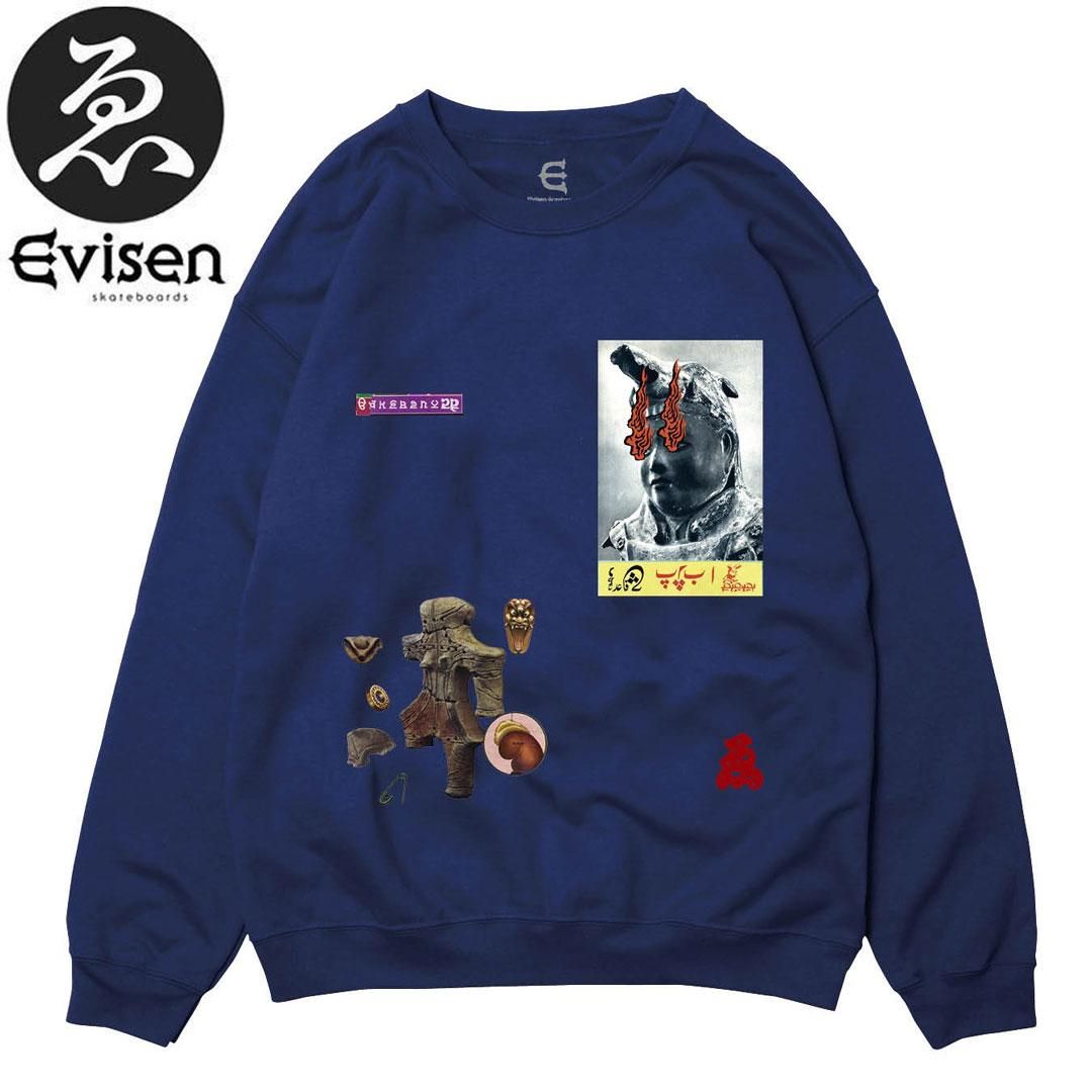 EVISEN エビセン スケボー スウェット GOBUJYOU CREW NECK FLEECE