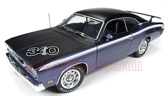 限定1002個 AutoWorld 1971 プリムス ダスター 340 パープル/ブラック