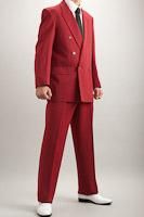 カラースーツ ダブル ワインレッド ｜日本製・試着可能な販売店舗あり