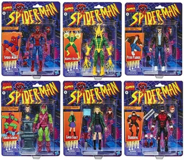 マーベルレジェンド レトロパッケージ スパイダーマン 6体まとめ