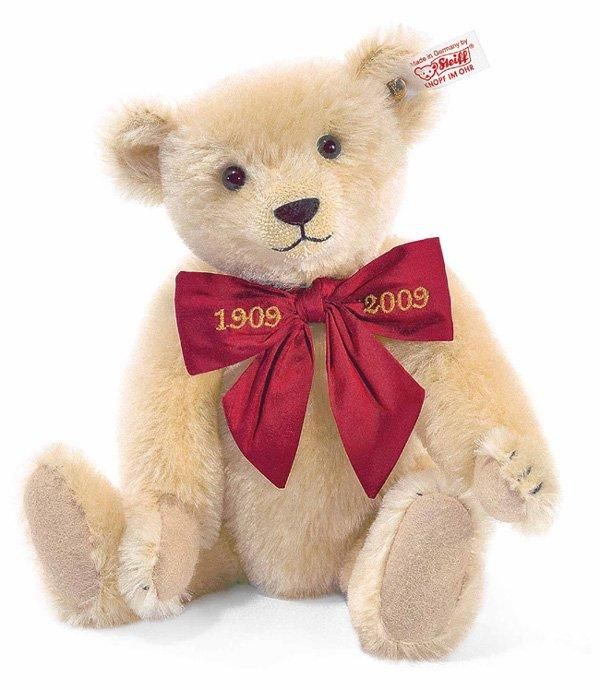 シュタイフ マルガレーテ没後100周年 ブロンドテディベア 28cm EAN038471