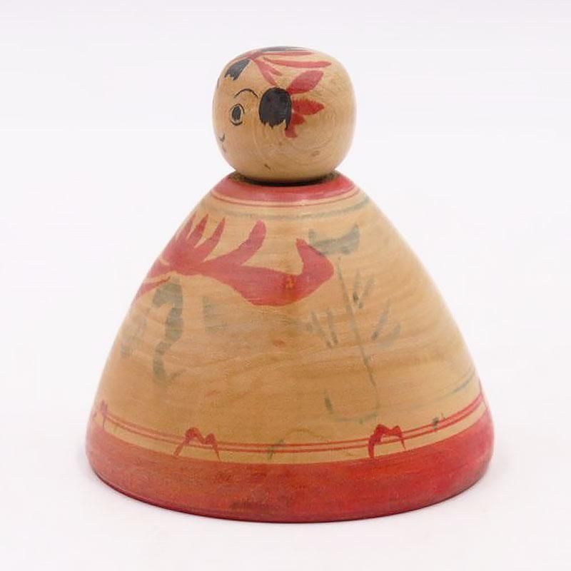 伝統こけし 三角型 昭和初期のかわいい木地玩具