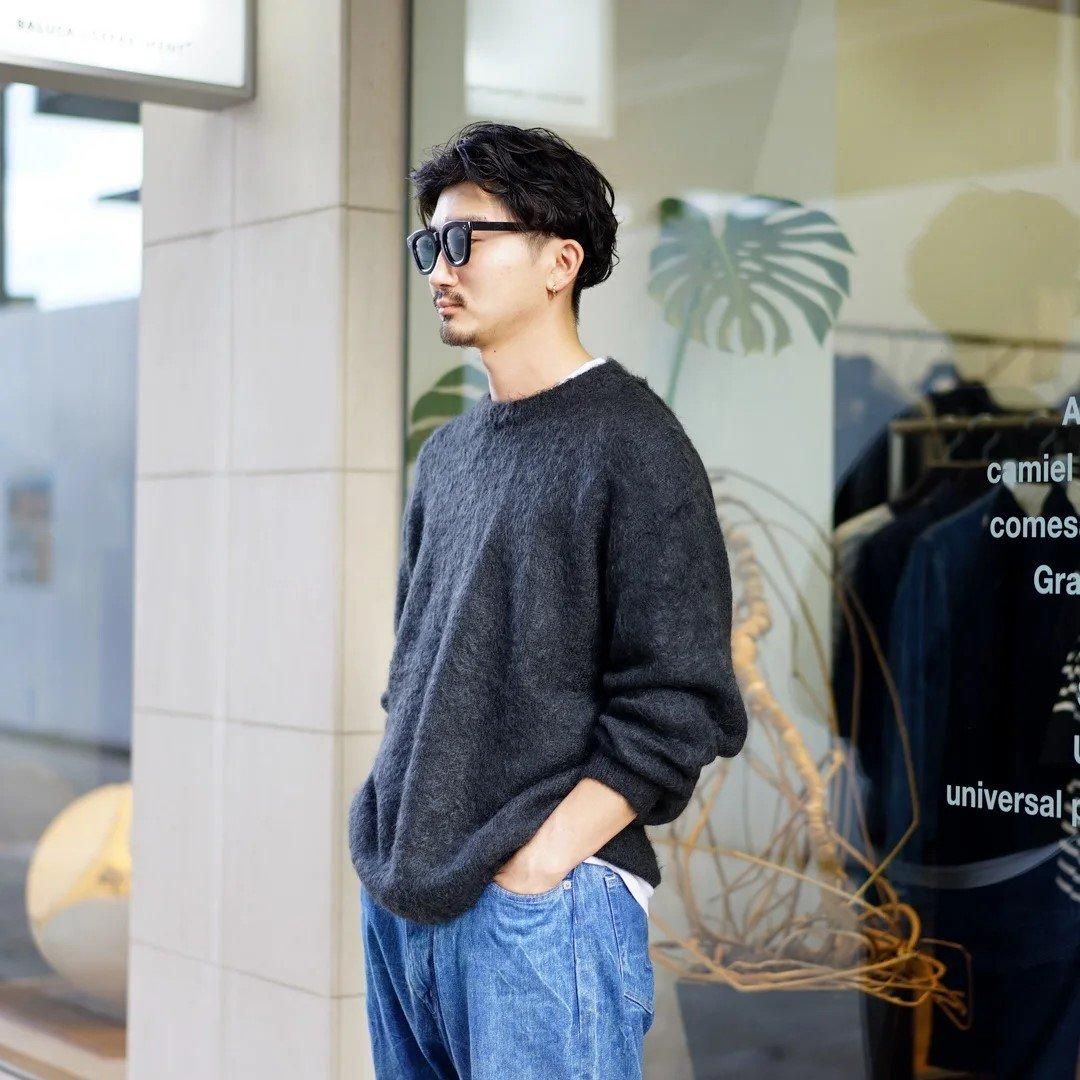 AURALEE (オーラリー)Brushed Super Kid Mohair Knit P/O(A24AP03KM