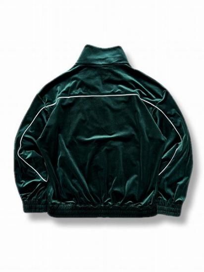 BREATH(ブレス)】SCRIPT LOGO PIPING VELOUR JACKET (ベロアジャージ