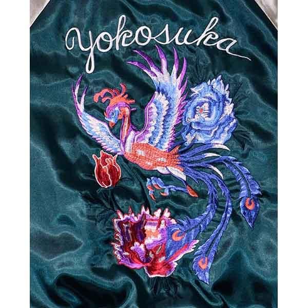 スカジャン 鳳凰 Dグリーン | 送料無料 - ミリタリーショップ FUJI