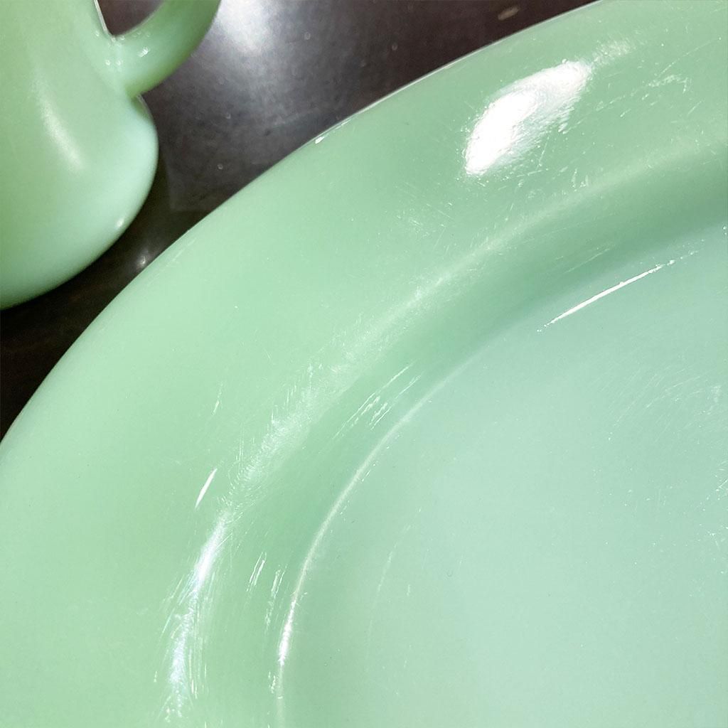 ジェダイ オーバルプレート11インチ 初期GLASS刻印 1940年代前半製造