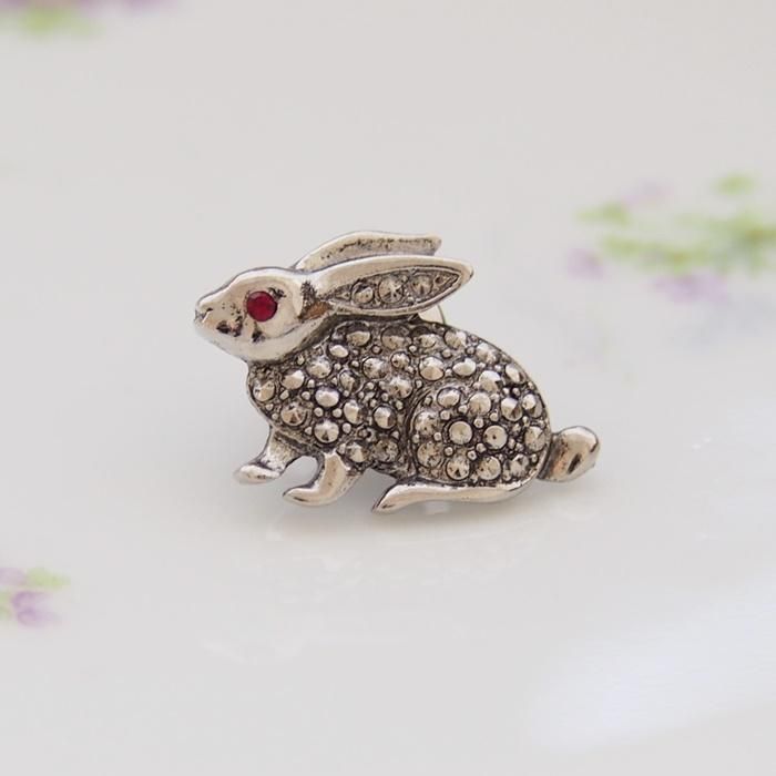 AVON Precious Pet Bunny エイボン シルバートーン ラビット ウサギ