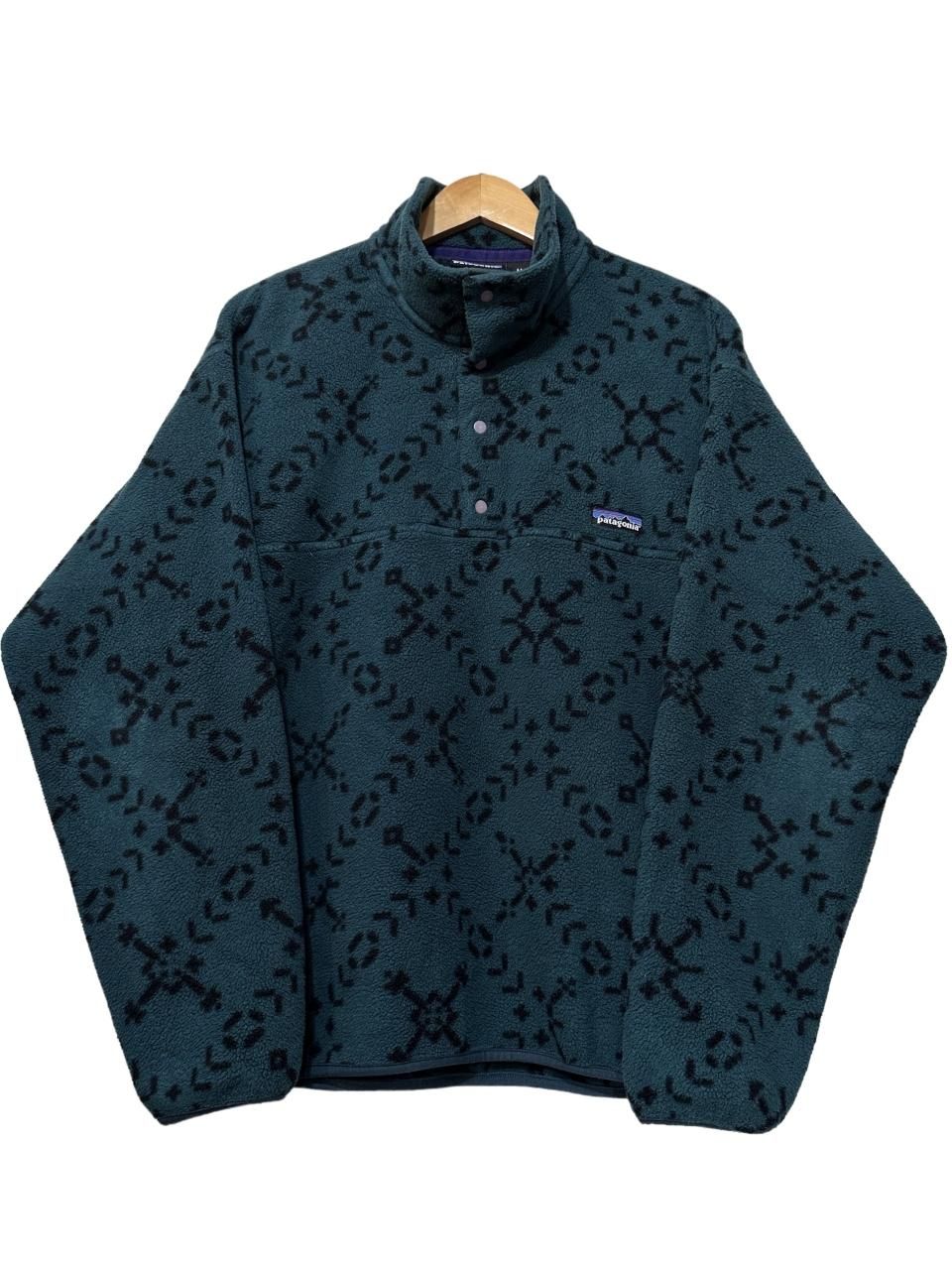 USA製 94年 patagonia Printed Light Weight Synchila Snap T 