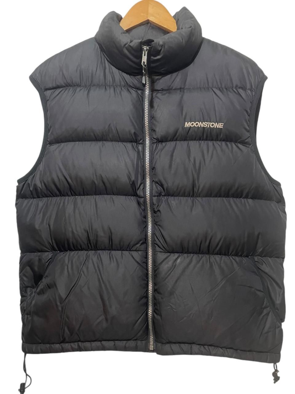 90s~ MOONSTONE ダウンベスト グースダウン 黒 M ムーンストーン Down