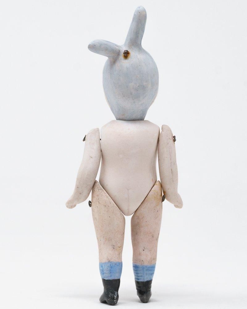 うさぎ帽子のこどもビスクドール（ドイツ） - Guignol [ギニョール