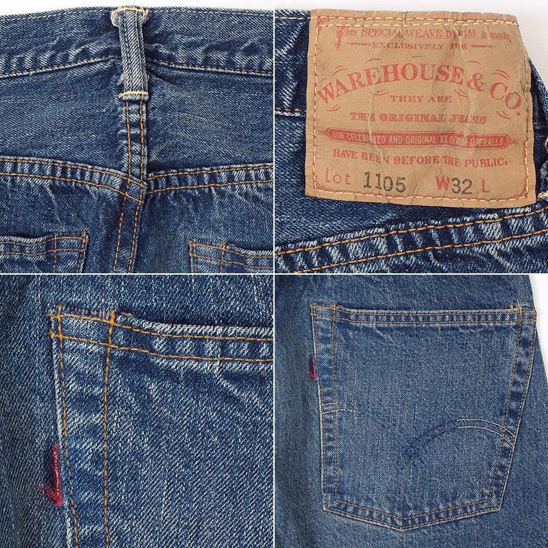 WAREHOUSE & CO. / 2ND-HAND 1105 (USED WASH) - WAREHOUSE＆CO.