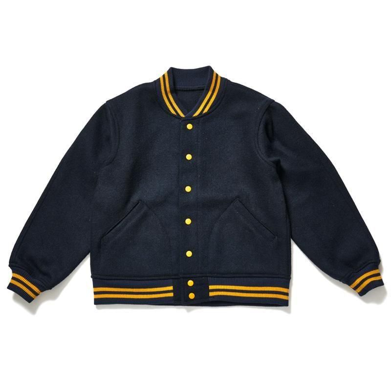 WAREHOUSE & CO. / Lot 2240 1950'S NAVY VARSITY JACKET 無地