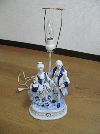 即納！瀬戸ノベルティ 古代人形スタンドランプ マスターズ陶芸 電気