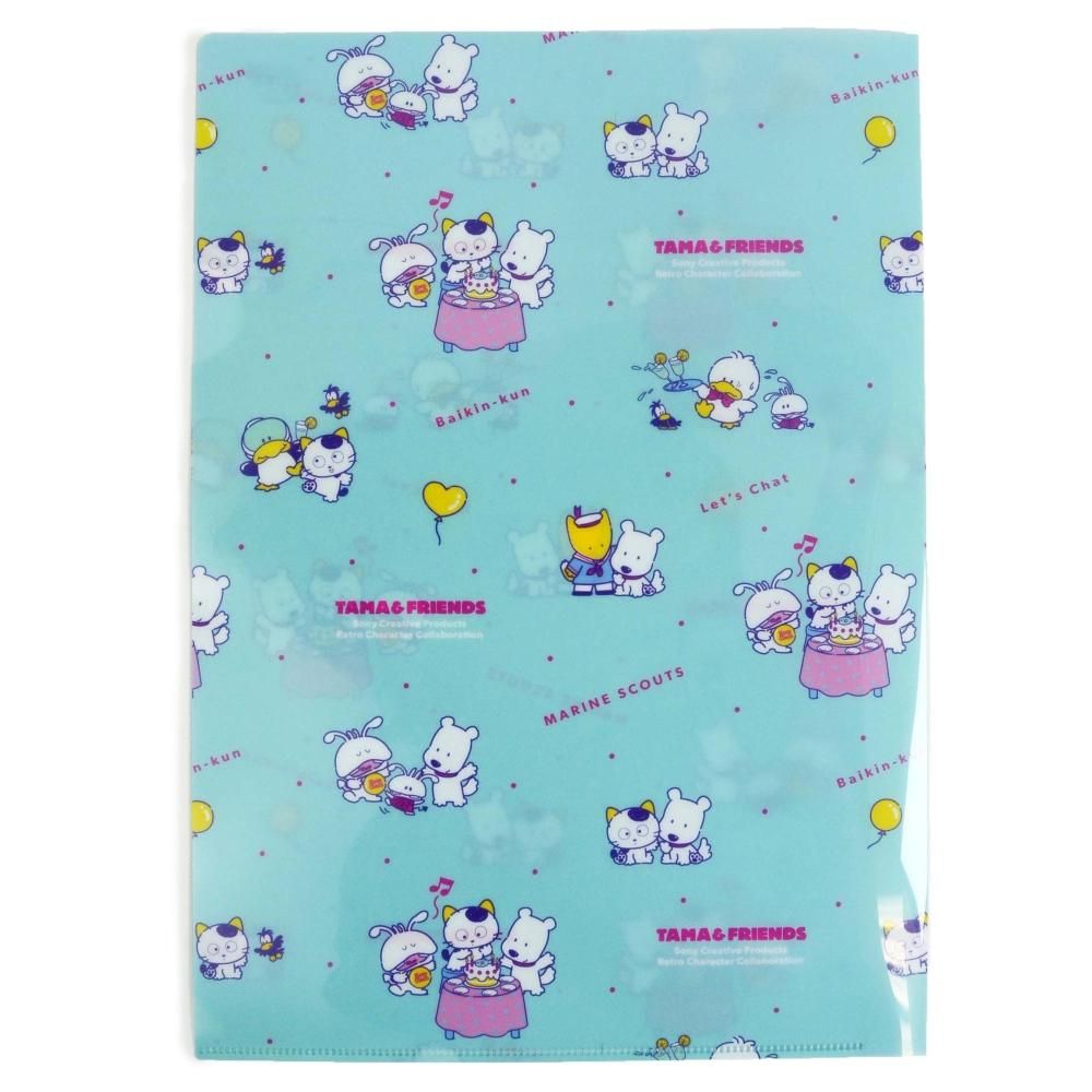 A4クリアファイル（レトロ）ブルー TA - タマ＆フレンズ 公式