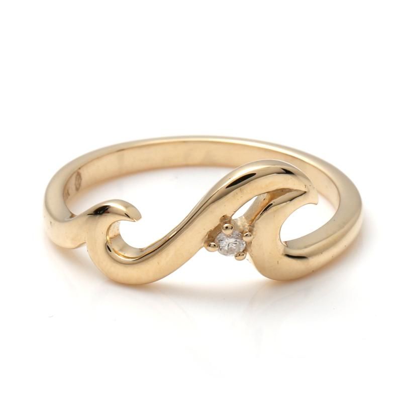 ダイヤモンド 10K イエローゴールド リング 7号-13号 1-10948-01