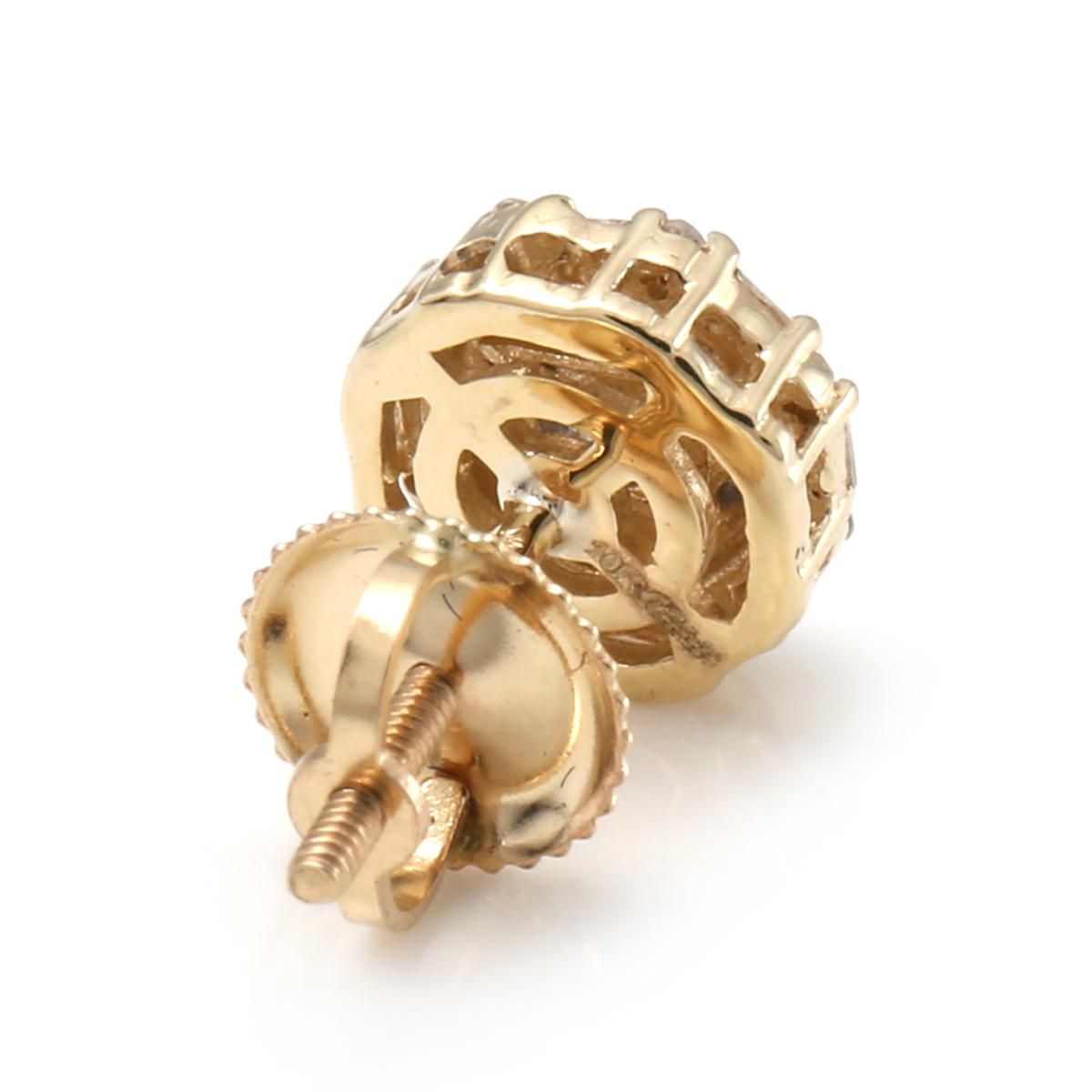 ダイヤモンド 10K イエローゴールド ピアス 7.5mm 118478 - AVALANCHE