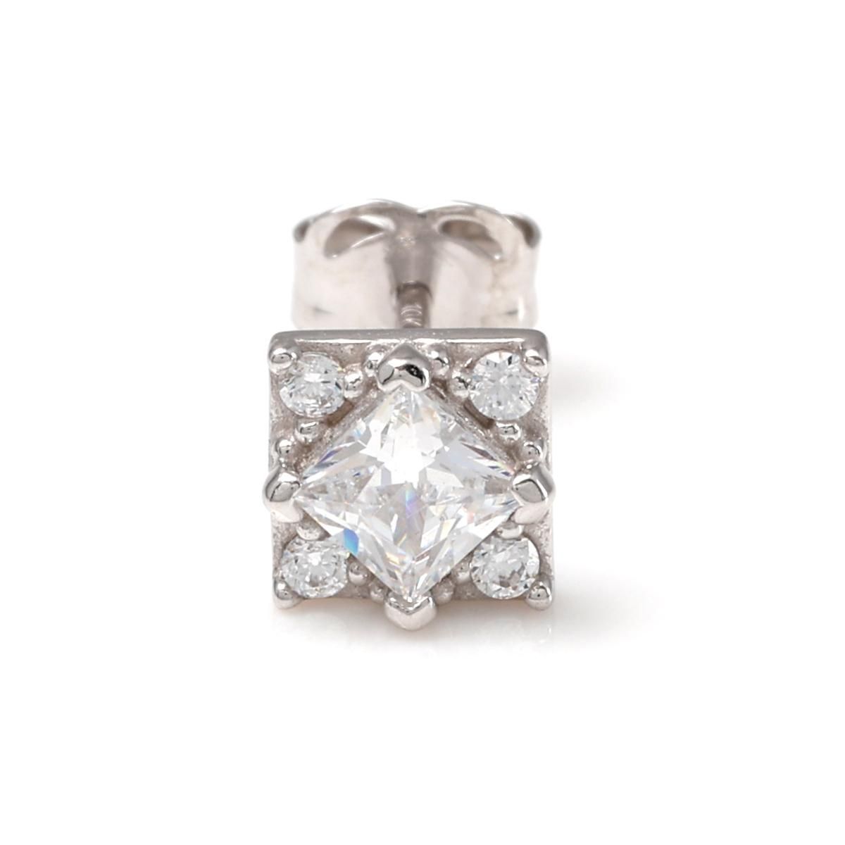 10K ホワイトゴールド ピアス 5mm - AVALANCHE OFFICIAL STORE