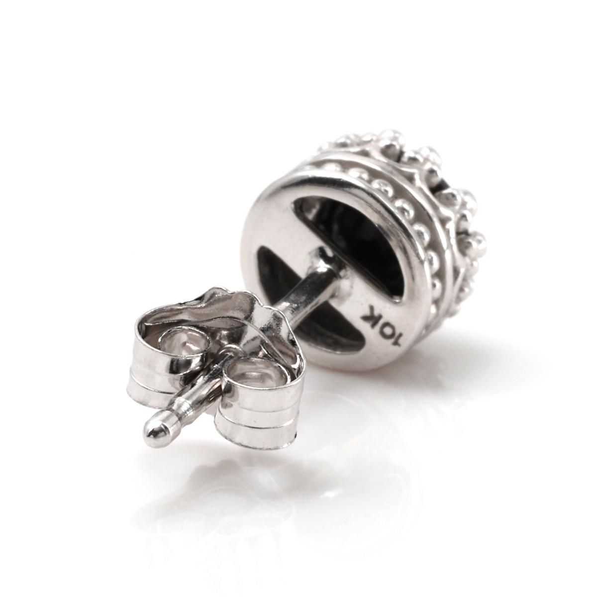 10K ホワイトゴールド ピアス 6mm - AVALANCHE OFFICIAL STORE