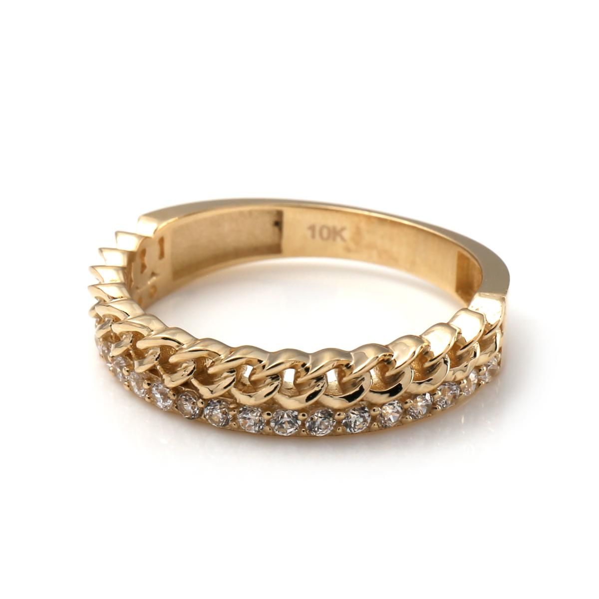 10K イエローゴールド リング 8号-17号 P53R-419 - AVALANCHE OFFICIAL