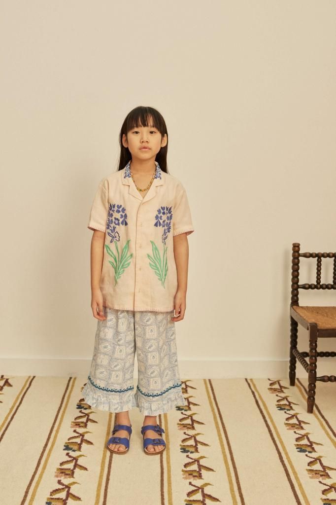 Apolina Donny Embroidered Shirt - Blush- LILY SOURIRE インポート