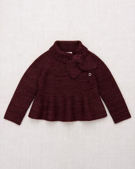 Misha and Puff Peplum Scout Pullover - Fig - LILY SOURIRE