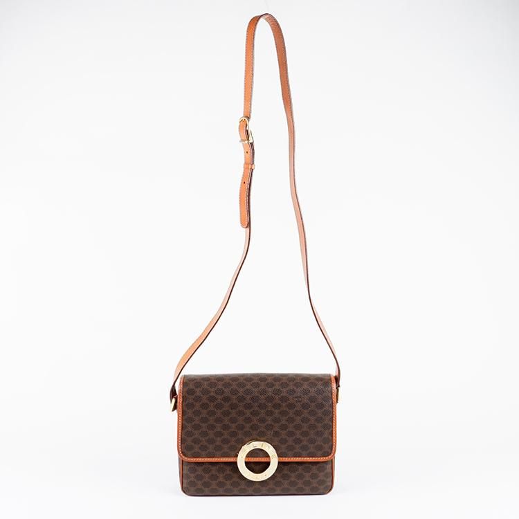 マカダム柄サークルロゴショルダーバッグ M13 ブラウン ヴィンテージ