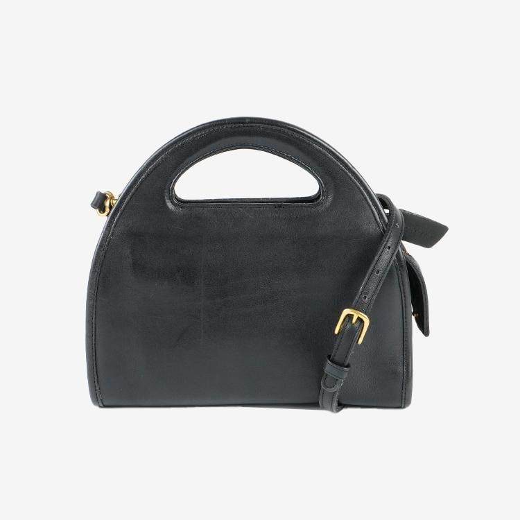 COACH コーチ ハーフムーン2WAYショルダーバッグ ブラック