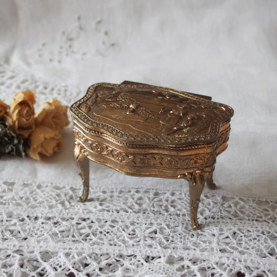 アンティーク ジュエリーボックス | フランスヴィンテージ 猫足の