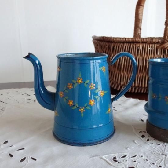 アンティーク ホーローポット | フランス 2段式ホーローポット