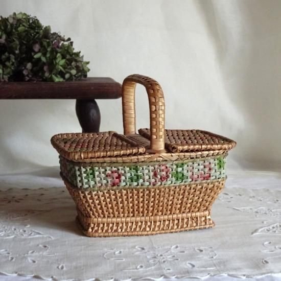 アンティーク ローズパニエ | フランス 小さなローズパニエ ドール