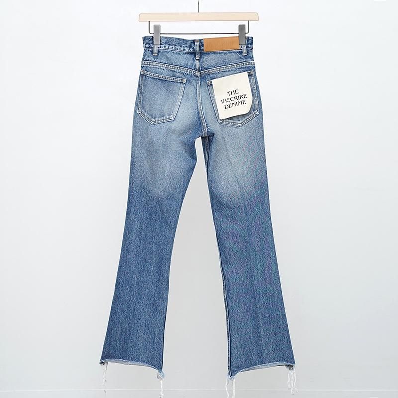 INSCRIRE】002 Flare Denim BLUE USED - THIRTY' THIRTY' STORE