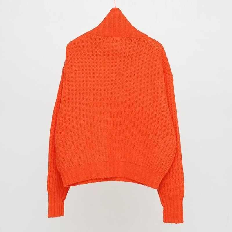 THE SHINZONE】DUFFY HALF ZIP KNIT ORANGE - THIRTY' THIRTY' STORE