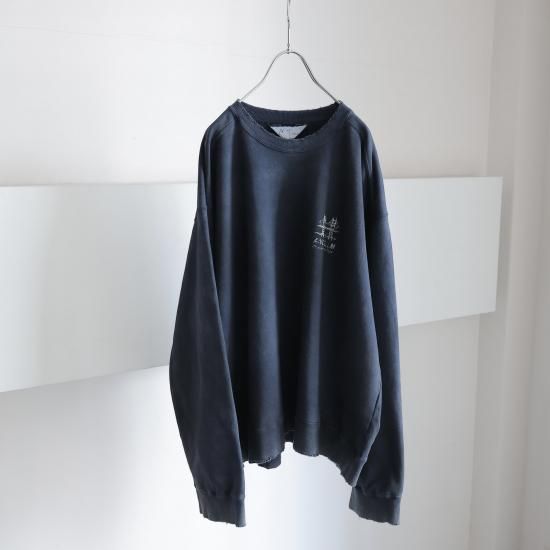 ANCELLM | アンセルム BRIDGE SWEAT SHIRT(NAVY) / ブリッジスウェット
