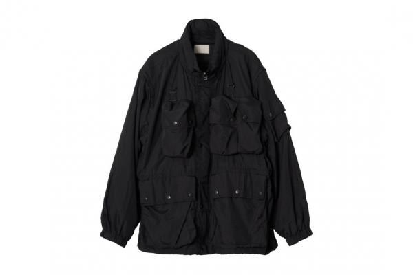 YOKE | NYLON MULTI POCKETS DETACHABLE UTILITY BLOUSON(BLACK