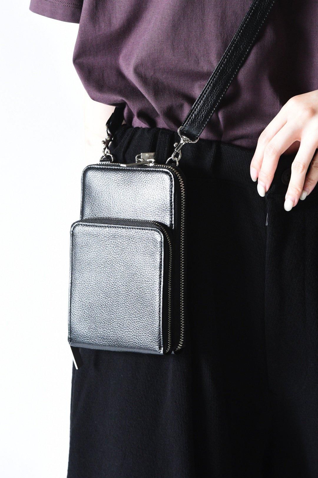 Yohji Yamamoto POUR HOMME カウレザーダブルジップスマートフォン