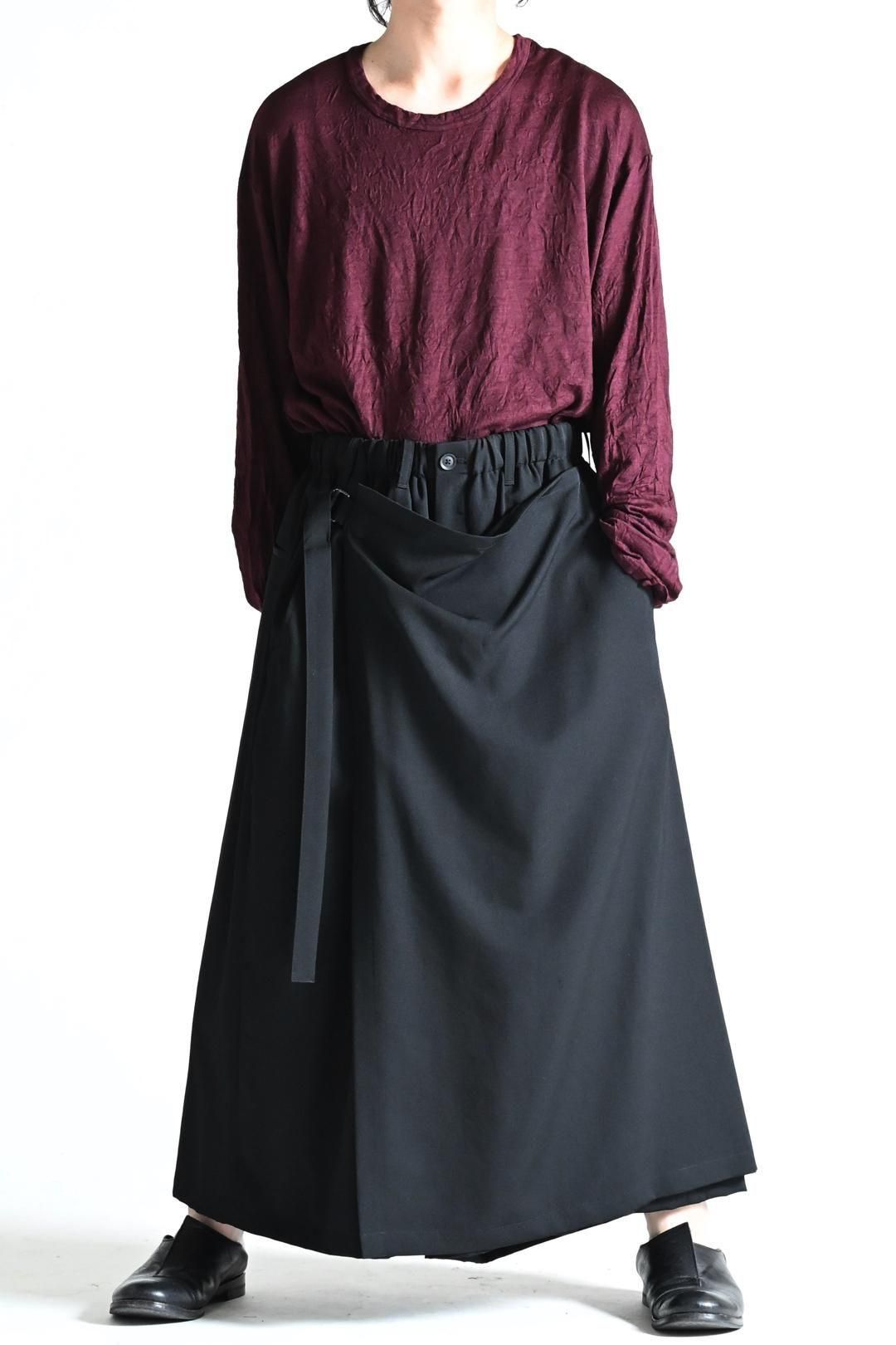 Yohji Yamamoto POUR HOMME ウールギャバジンラップパンツ - Ka na ta