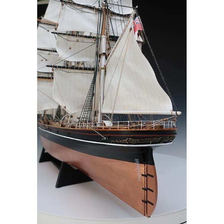 木製帆船模型 1/100カティサーク 帆付（1/100スケール・全長 869mm