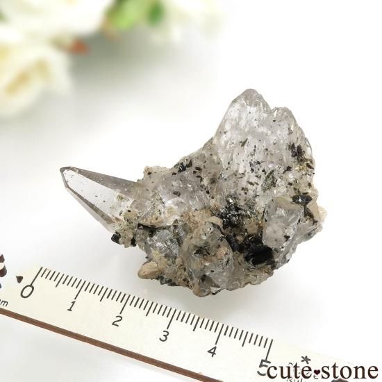 ネパール ガネーシュヒマール産クォーツ（水晶）＆ブラックトルマリン